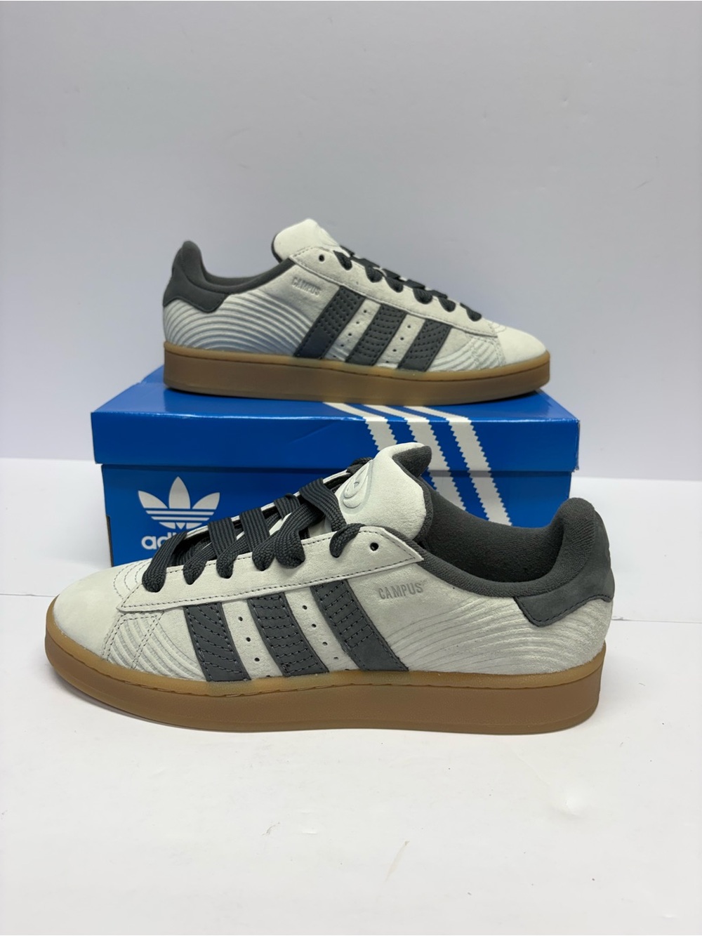 adidas Campus Men’s Sneakers in Off-White, Dark Gray and Gum